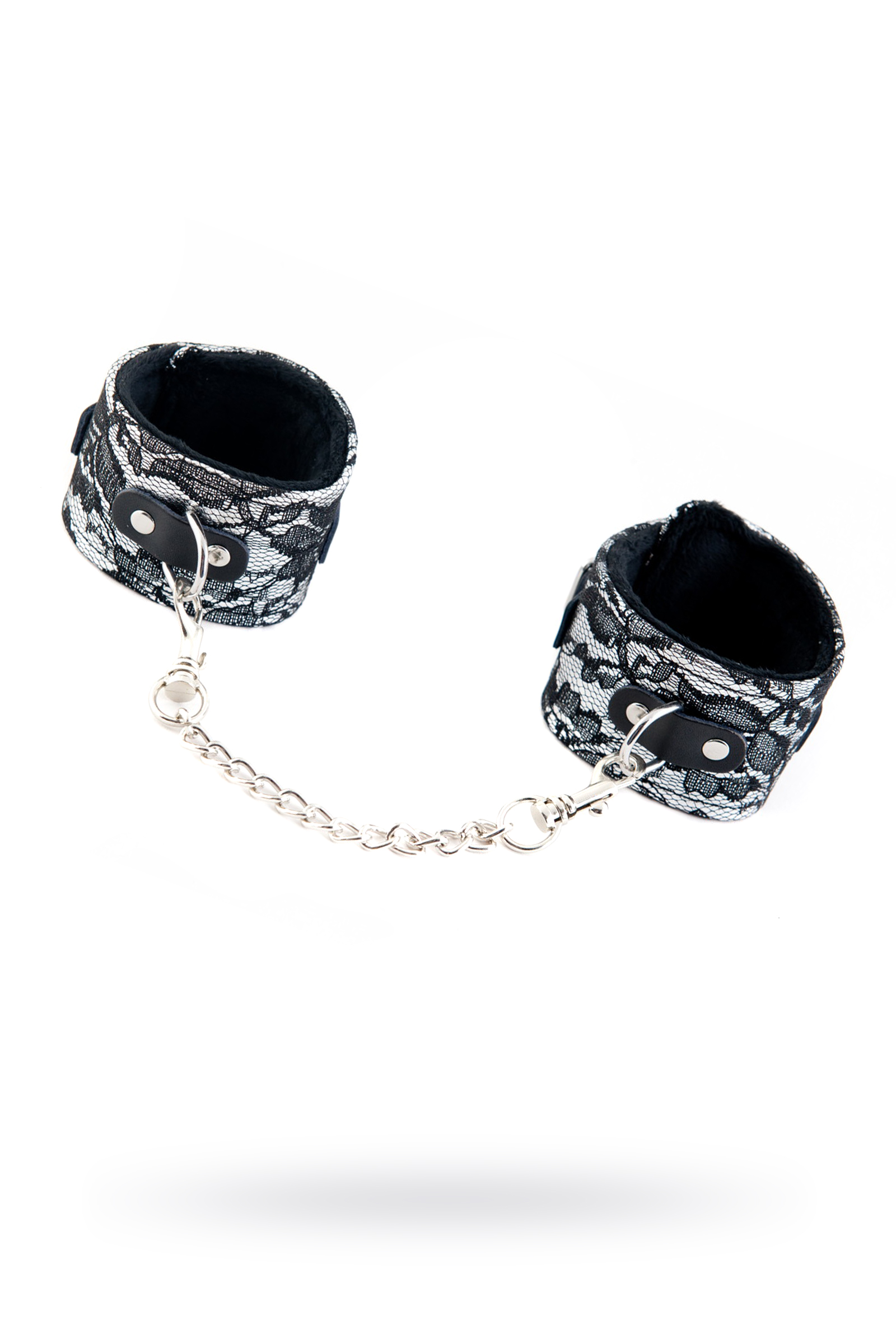 Оковы на ноги (кружевные), TOYFA Marcus, серебристые, 46 см