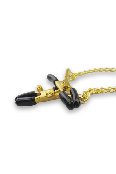 Кляп Romfun с зажимами на соски и регулируемыми ремешками