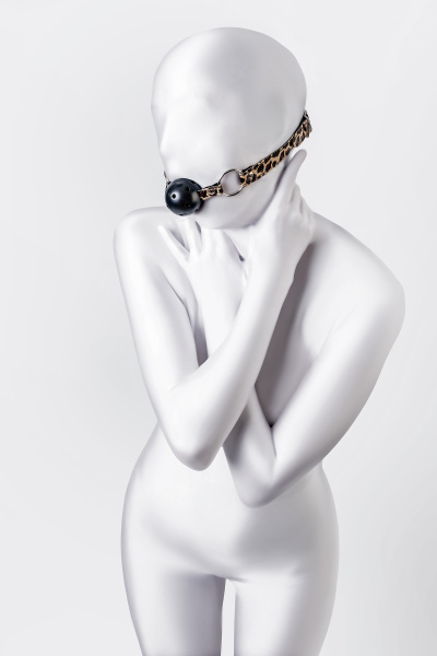 Кляп Anonymo.ABS пластик, черный, 64 см