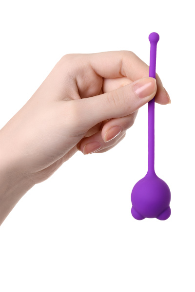Вагинальный шарик  TOYFA A-Toys TIGO,силикон, фиолетовый 12,4 см, Ø 2,7 см