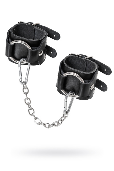 Наручники-браслеты Pecado BDSM, с двумя ремешками, натуральная кожа