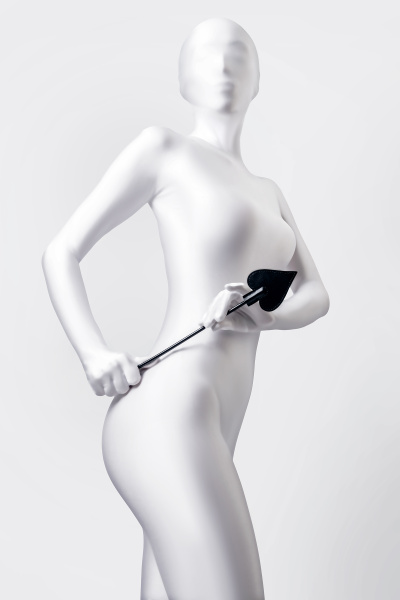 Стек Anonymo.PU кожа, черный, 36 см