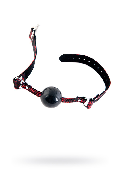 Кляп с кружевным  ремешком TOYFA Marcus, красный, 62 см