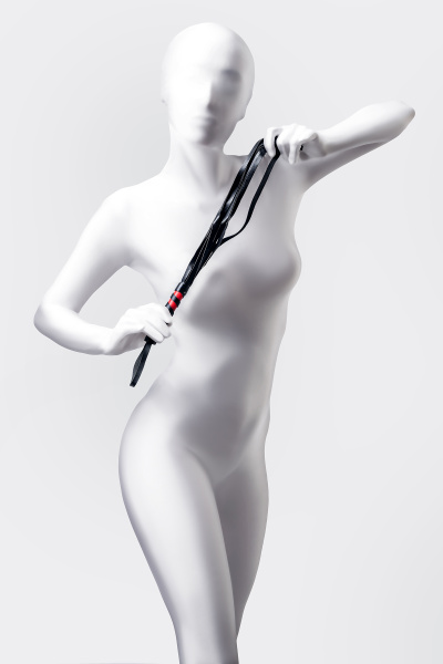 Флоггер Anonymo.PU кожа, черный, 45 см