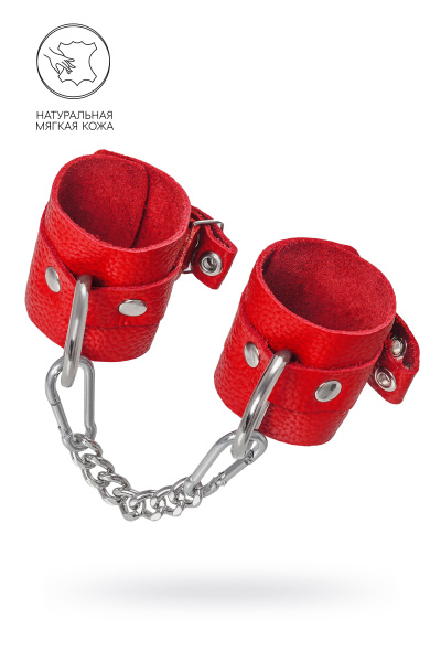 Наручники мягкие Pecado BDSM, с люверсами, красные