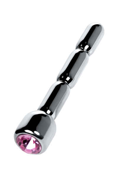 Уретральный плаг со стразом средний, TOYFA Metal, 