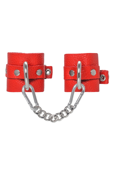 Наручники мягкие Pecado BDSM, с люверсами, красные