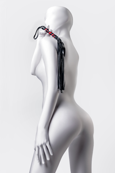 Флоггер Anonymo.PU кожа, черный, 45 см