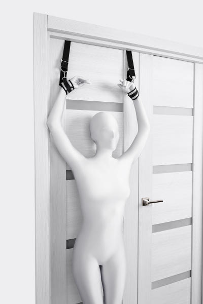 Фиксаторы для рук Anonymo, полиэстер, серебристые, 23 см