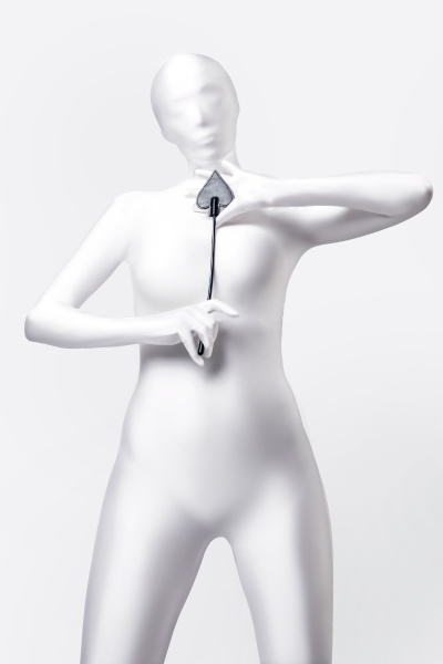 Стек Anonymo.PU кожа, черный, 36 см